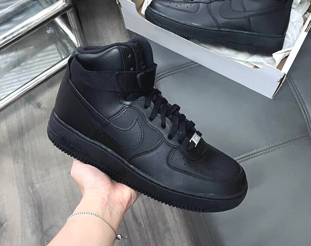 air force 1 black high cut